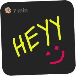 Canvas widget showing a hand-drawn note